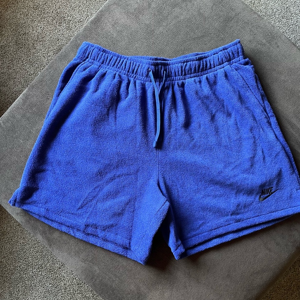 Nike Blue Terry Cloth Shorts